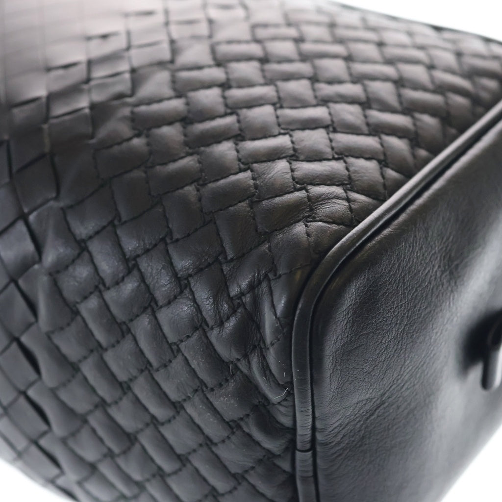 BOTTEGA VENETA(ボッテガヴェネタ) イントレチャート クラッチバッグ セカンドバッグ ケース ポーチ ブラック レザー レディース