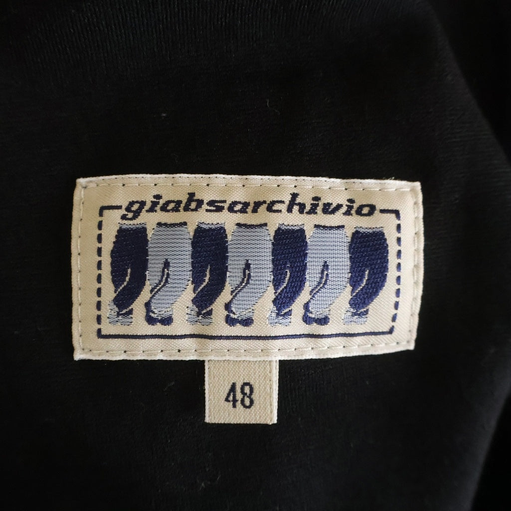 giab's ARCHIVIO(ジャブスアルキヴィオ) CUCITO IN FIRENZE プッチ フーディー ブラック コットン