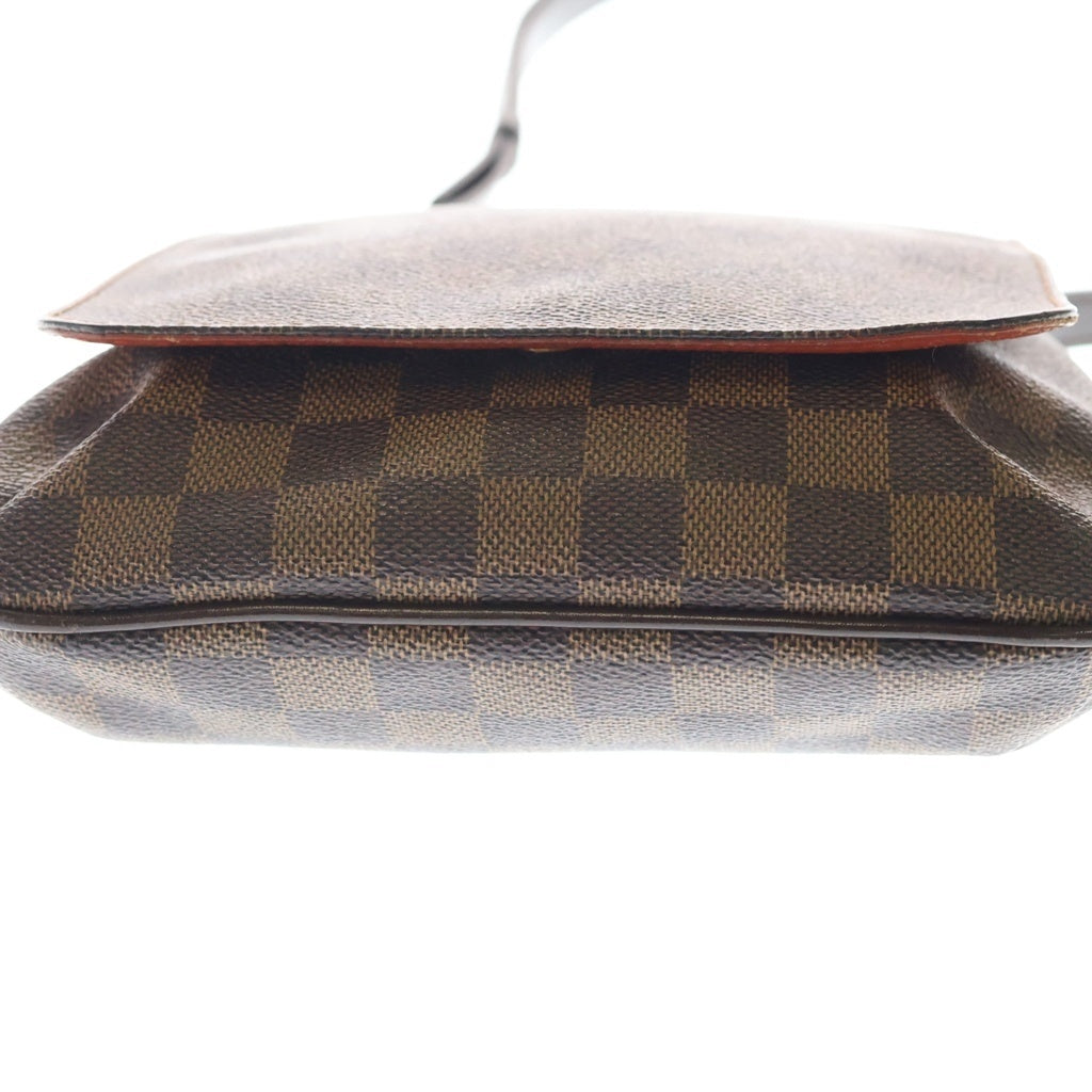 LOUIS VUITTON(ルイヴィトン) ダミエ ミュゼット サルサロング ショルダーバッグ ブラウン レザー×PVC N51300 ゴールド金具 レディース