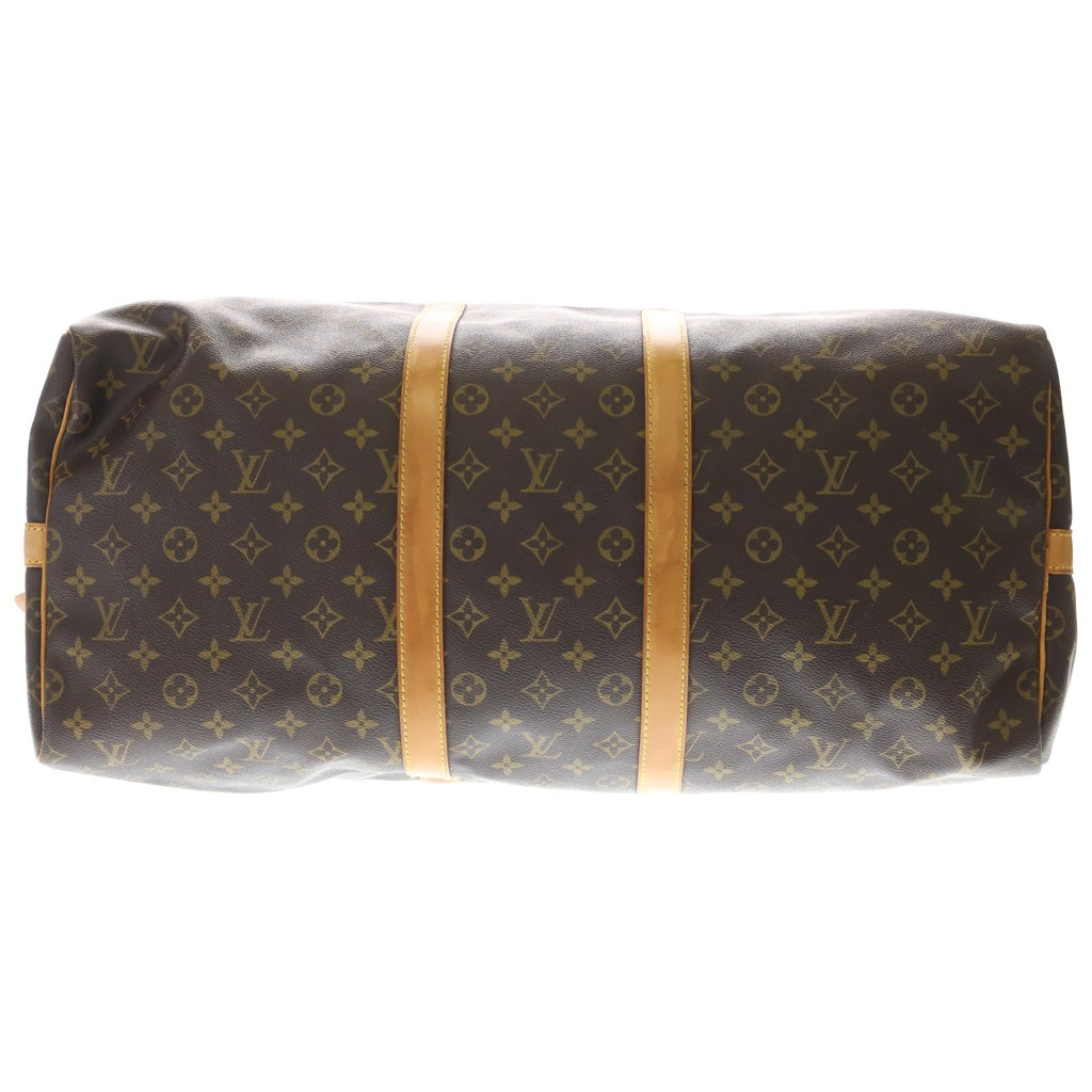 LOUIS VUITTON(ルイヴィトン) モノグラム キーポルバンドリエール55 ハンドバッグ ボストンバッグ トラベルバッグ ショルダーバッグ ブラウン レザー×PVC M41414 ゴールド金具
