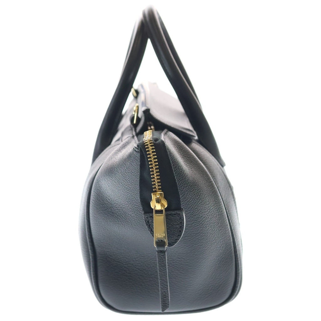 CELINE(セリーヌ) リトル ラゲージ レザー 2WAY ハンド ショルダー バッグ ゴールド金具 ブラック L108J3056.38NO レディース