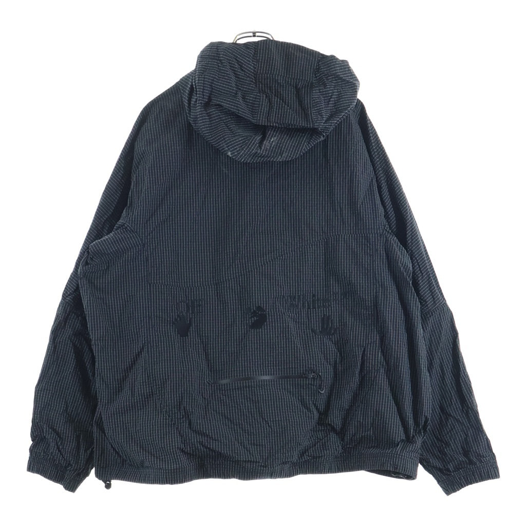 OFF-WHITE(オフホワイト) AS M NRG MC ANORAK アノラックパーカー ナイロンジャケット ブラック×グリーン #XL