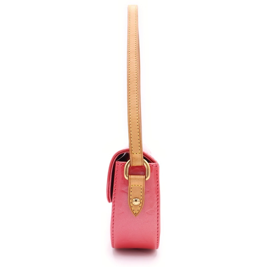 LOUIS VUITTON(ルイヴィトン) ヴェルニ マリブストリート パテントレザー ハンドバッグ ポーチ ピンク M9150F レディース
