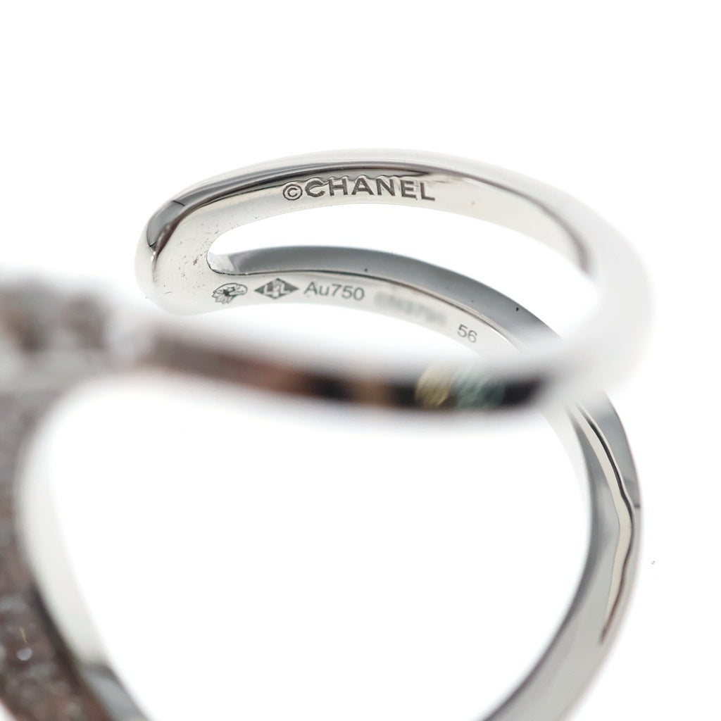 CHANEL(シャネル) リュンヌリング Au750 ホワイトゴールド #58 J12208