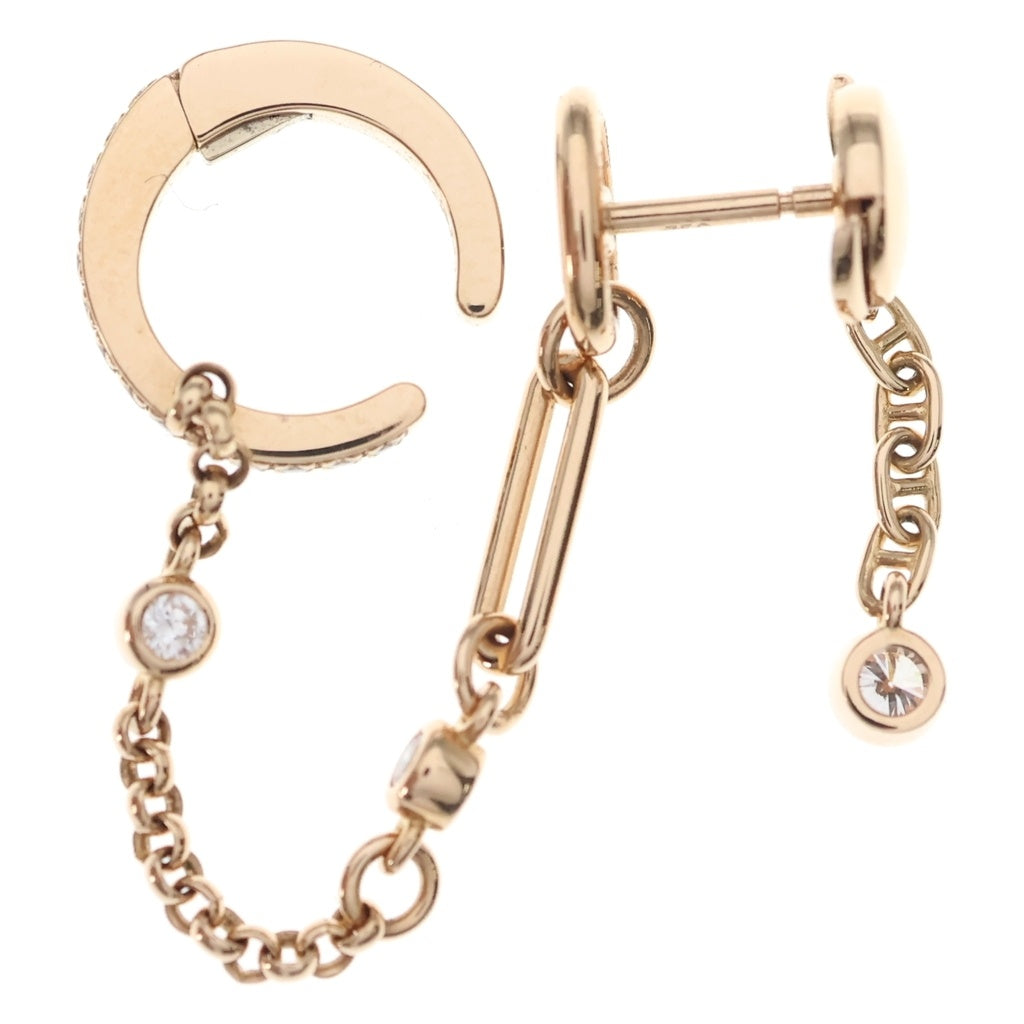 HERMES(エルメス) シェーヌ・ダンクル・カオス ピアス イヤーカフ ピンクゴールド Au750 レディース