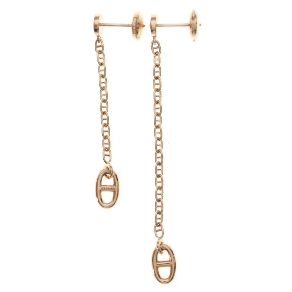 HERMES(エルメス) シェーヌ・ダンクル ファランドール ピアス ピンクゴールド 4.7g 25BD183439 レディース