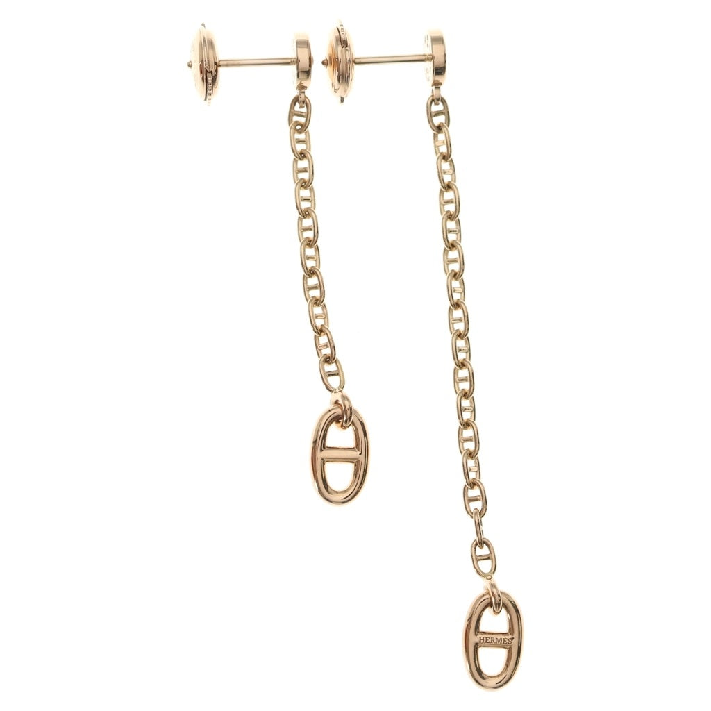 HERMES(エルメス) シェーヌ・ダンクル ファランドール ピアス ピンクゴールド 4.7g 25BD183439 レディース