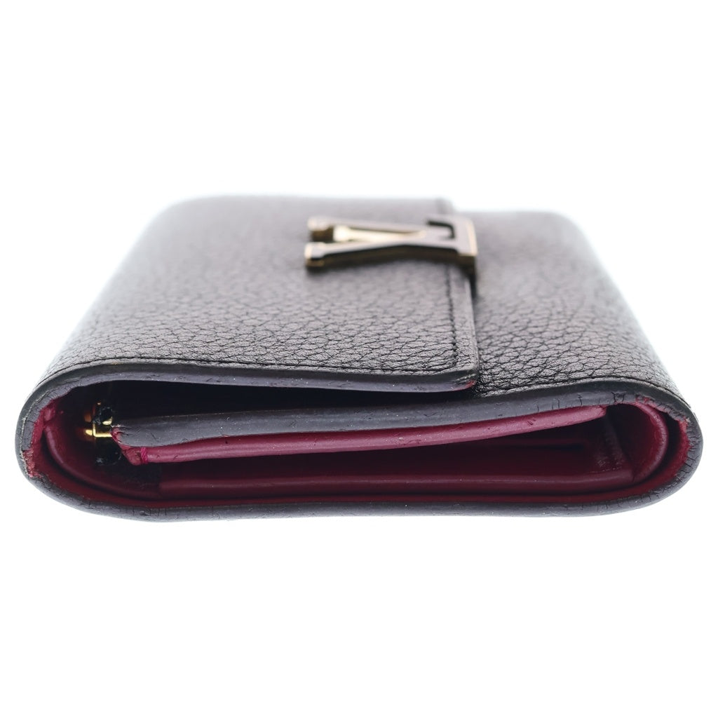 LOUIS VUITTON(ルイヴィトン) ポルトフォイユ カプシーヌ コンパクト レザー ブラック M62157 レディース