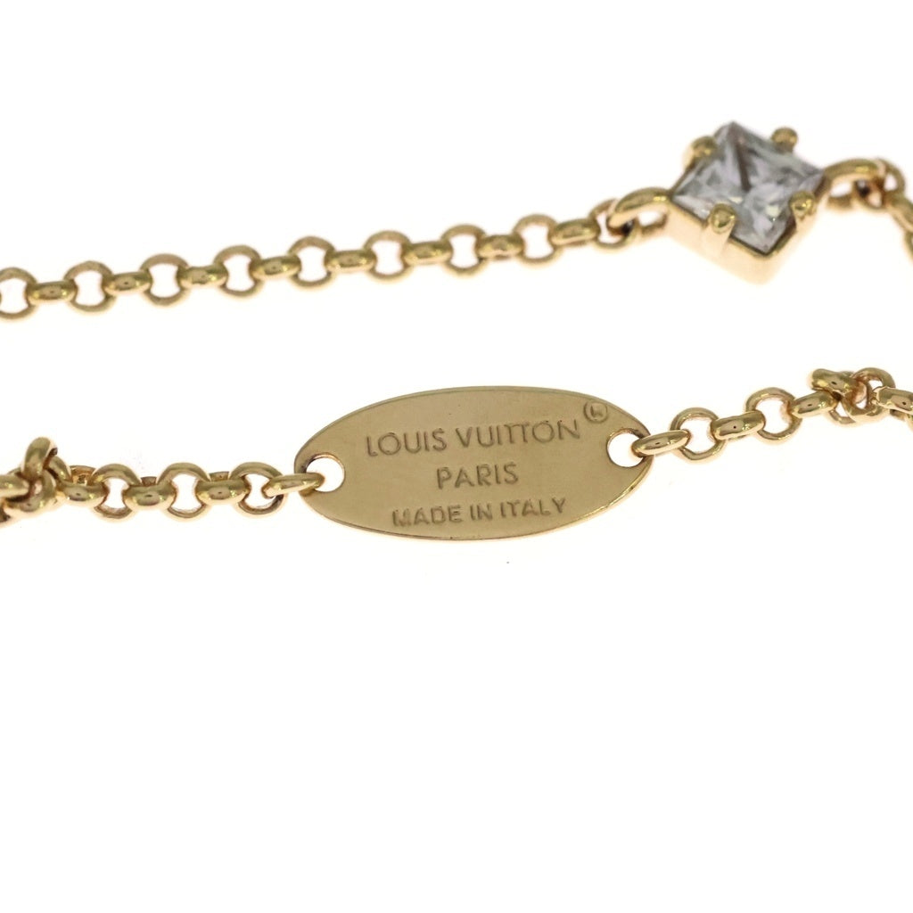LOUIS VUITTON(ルイヴィトン) ブレスレット・レディ LV ラインストーン ダブルチェーン GP ブレスレット M1582A ゴールド レディース
