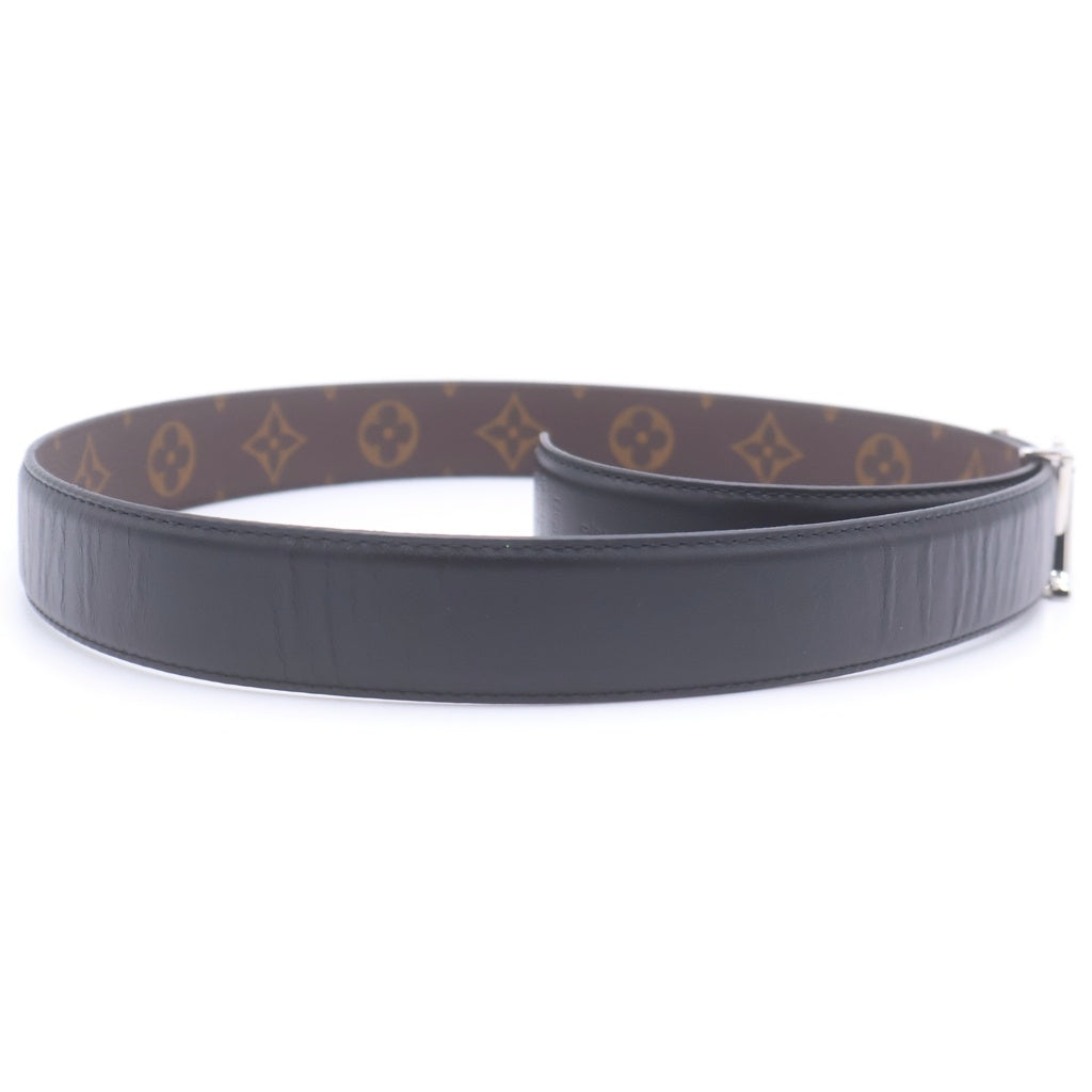 LOUIS VUITTON(ルイヴィトン) プリティ LV リバーシブル ベルト ブラック×ブラウン M8871 シルバー金具
