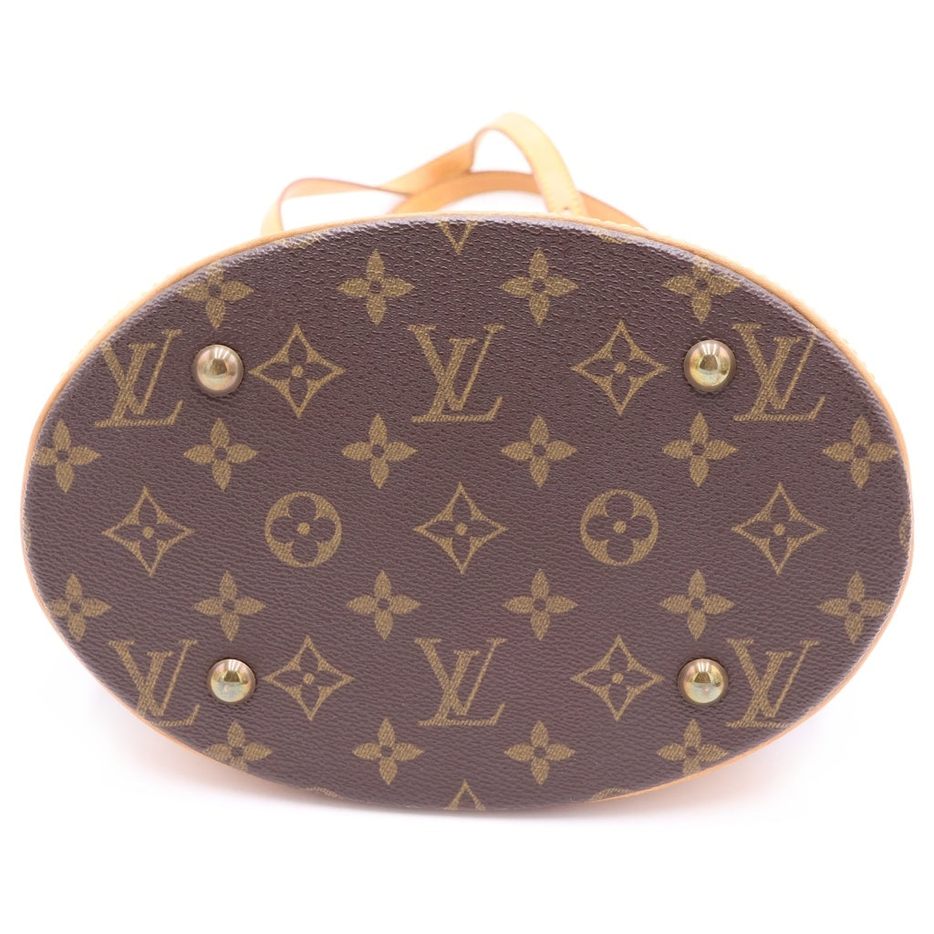 LOUIS VUITTON(ルイヴィトン) モノグラム バケットPM ハンドバッグ ブラウン PVCレザー M42238 レディース