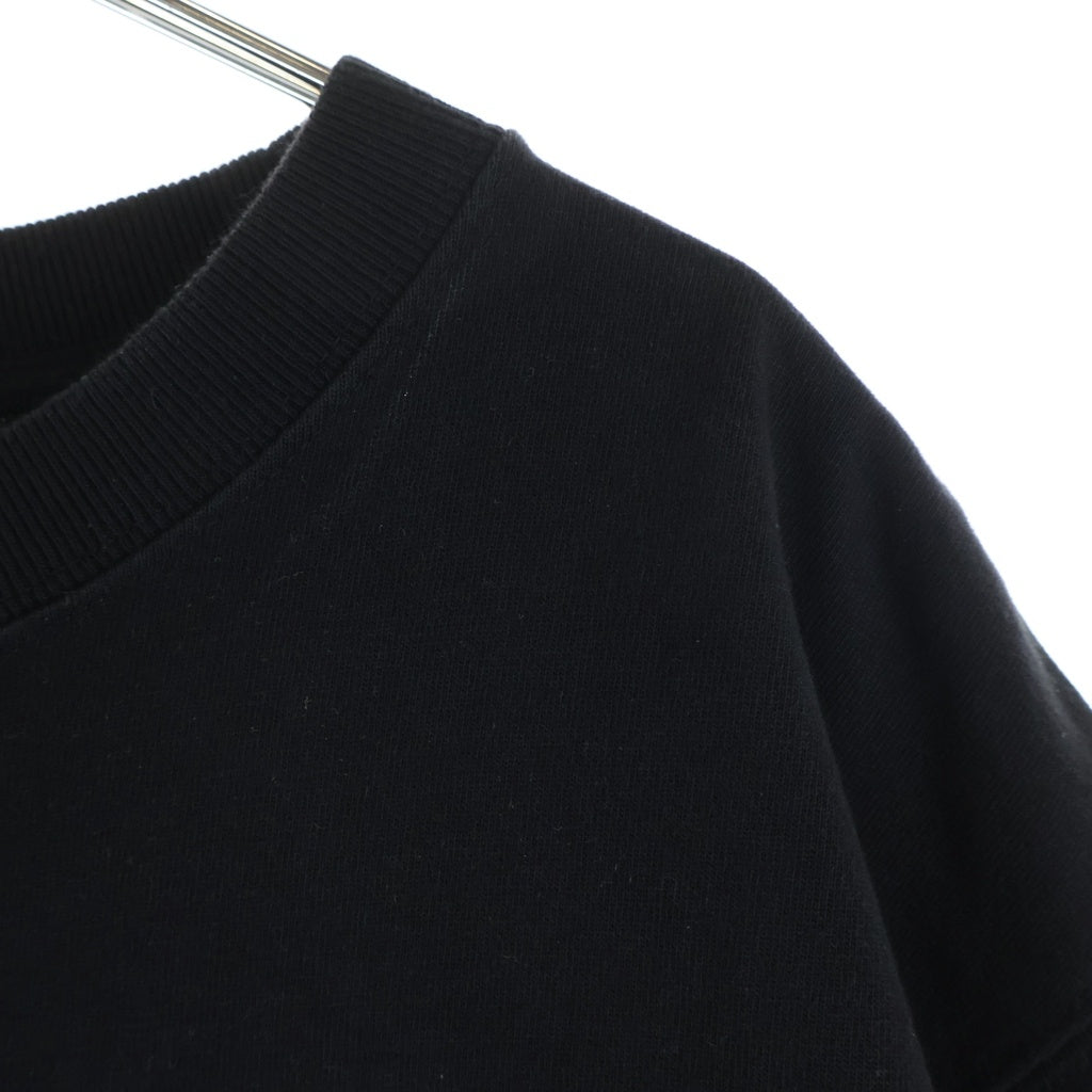 Christian Dior(クリスチャンディオール) ロゴ刺繍 コンパクトジャージー クルーネック 半袖Tシャツ カットソー ブラック 239J659A0554