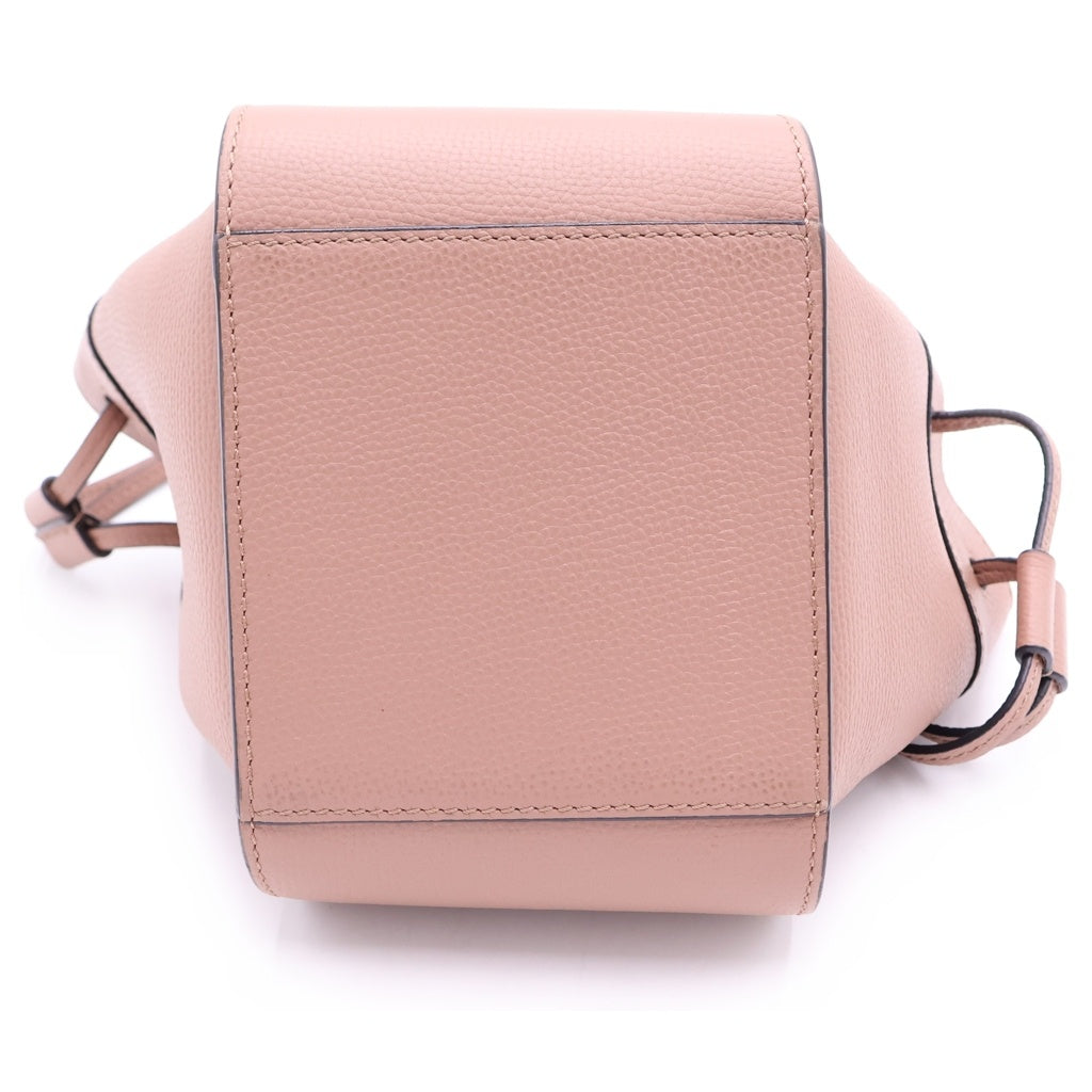 LOEWE(ロエベ) ハンモック ドローストリング ミニ ショルダーバッグ ハンドバッグ ピンク レザー ゴールド金具 レディース