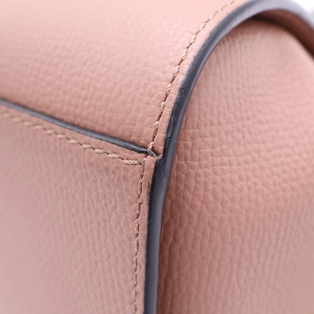 LOEWE(ロエベ) ハンモック ドローストリング ミニ ショルダーバッグ ハンドバッグ ピンク レザー ゴールド金具 レディース