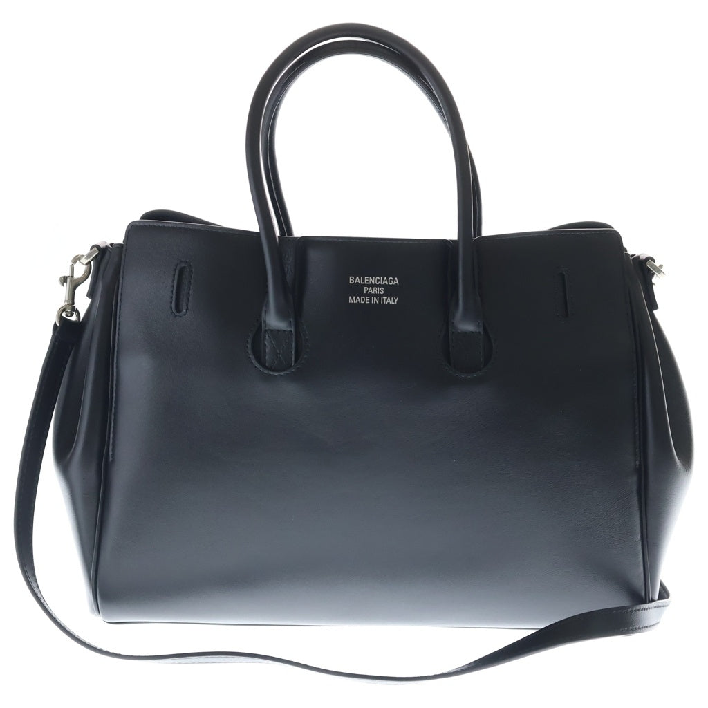 BALENCIAGA(バレンシアガ) BEL AIR CARRY ALL ベルエア キャリー オール レザー 2WAY ハンド ショルダー トートバッグ シルバー金具 ブラック 835689 レディース