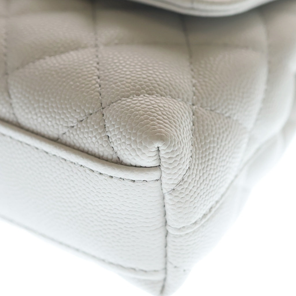CHANEL(シャネル) ココハンドル XXS チェーンショルダーバッグ ミニバッグ ホワイト キャビアスキン AP4244 ゴールド金具 レディース