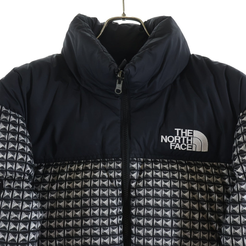SUPREME(シュプリーム) シュプリーム×ノースフェイス スタッズ柄 ヌプシ ダウンジャケット ブラック #M