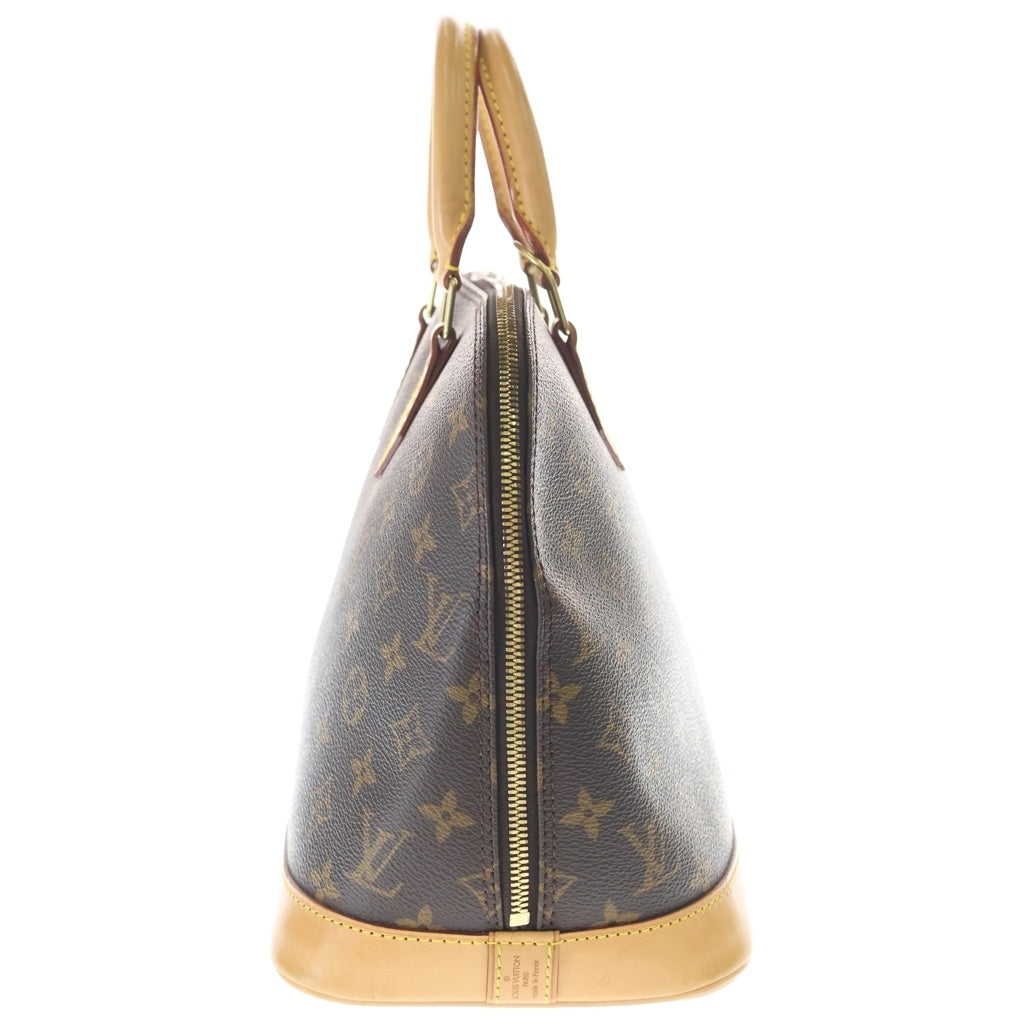 LOUIS VUITTON(ルイヴィトン) モノグラム アルマ ハンドバッグ ブラウン レザー×PVC M51130 ゴールド金具 レディース