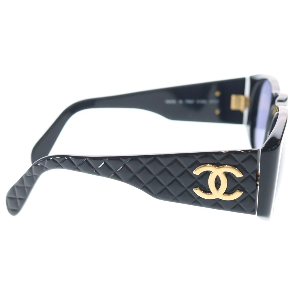 CHANEL(シャネル) ココマーク マトラッセ サングラス アイウェア カラーレンズ ブラック/ゴールド レディース