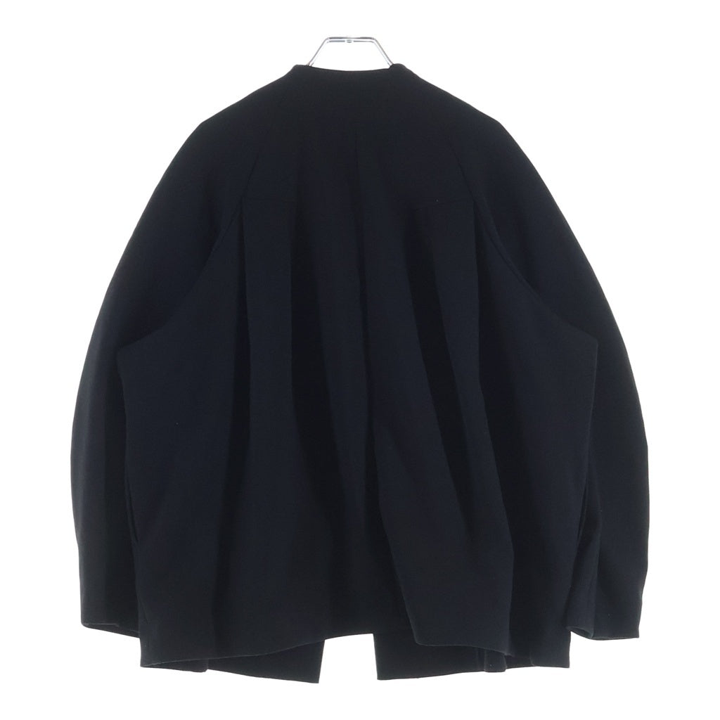 ENFOLD(エンフォルド) 24SS TUCK SOLID-JACKET ジャケット ポリエステル ブラック 300HS230-0710 レディース