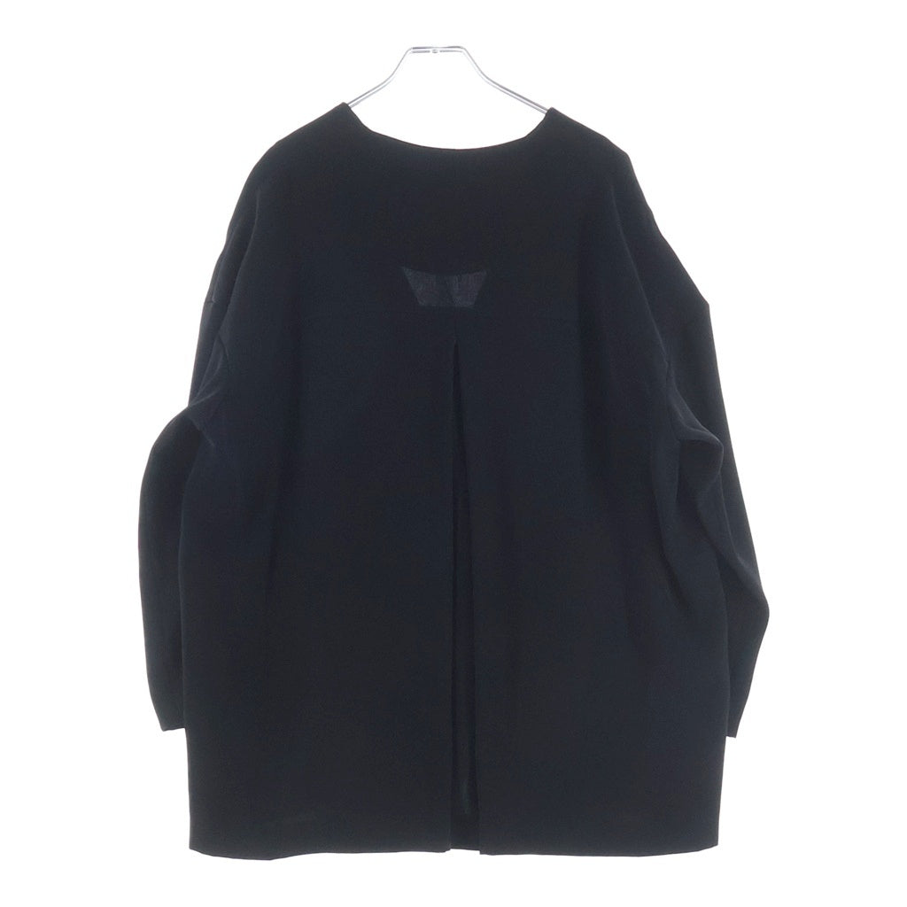 ENFOLD(エンフォルド) 23SS LOOSE JACKET ルーズ ノーカラージャケット ブラック 300GS930-0220 レディース