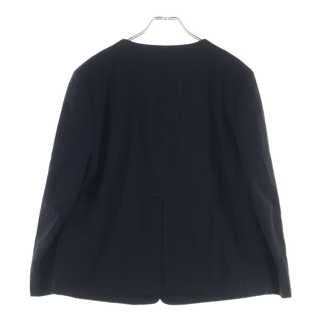 JIL SANDER(ジルサンダー) 1Bノーカラージャケット ウール イタリア製 ブラック JSPK191024 レディース