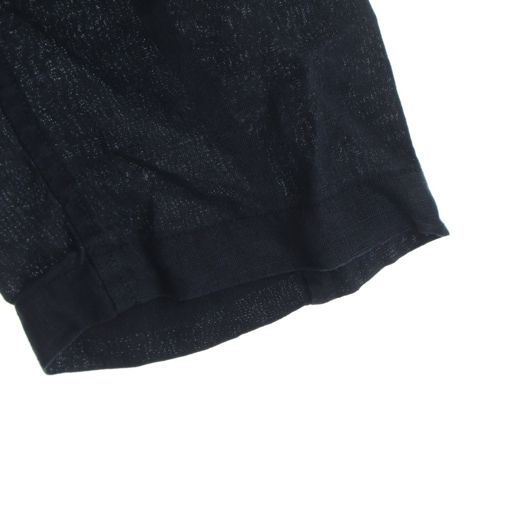NO BRAND(ノーブランド) Chez VIDALENC(シェヴィダレンク) リネン ロングコート フランス製 ブラック レディース