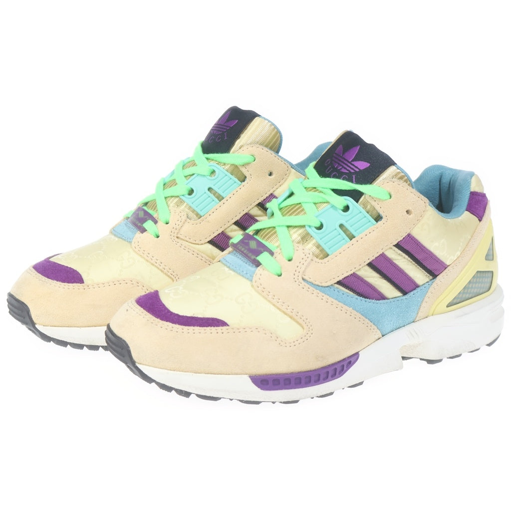 GUCCI(グッチ) x adidas ZX 8000 GGモノグラム ローカットスニーカー シューズ スエード アディダス ベージュ 22.5cm IE2268 レディース