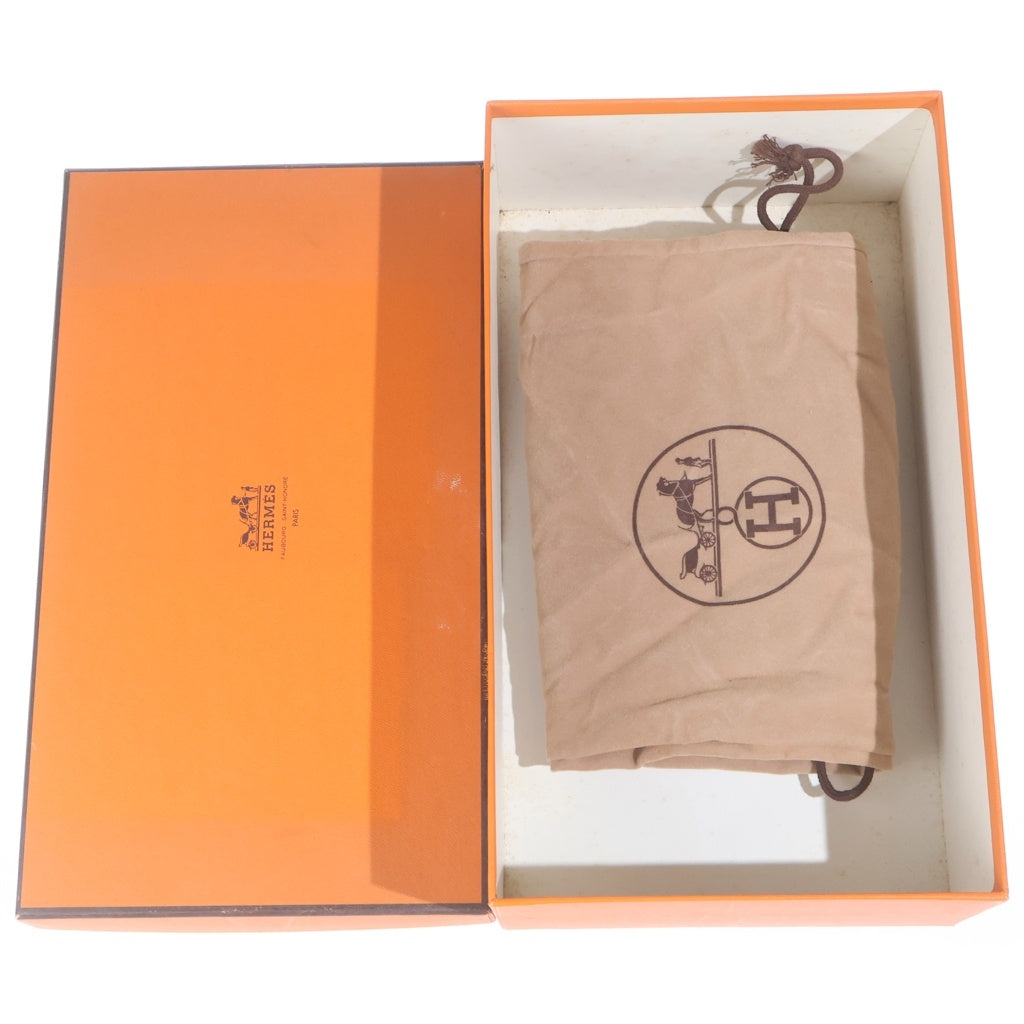 HERMES(エルメス) コンスタンスローファー 革靴 シューズ ヒール Hロゴ ゴールド金具 ブラック レディース