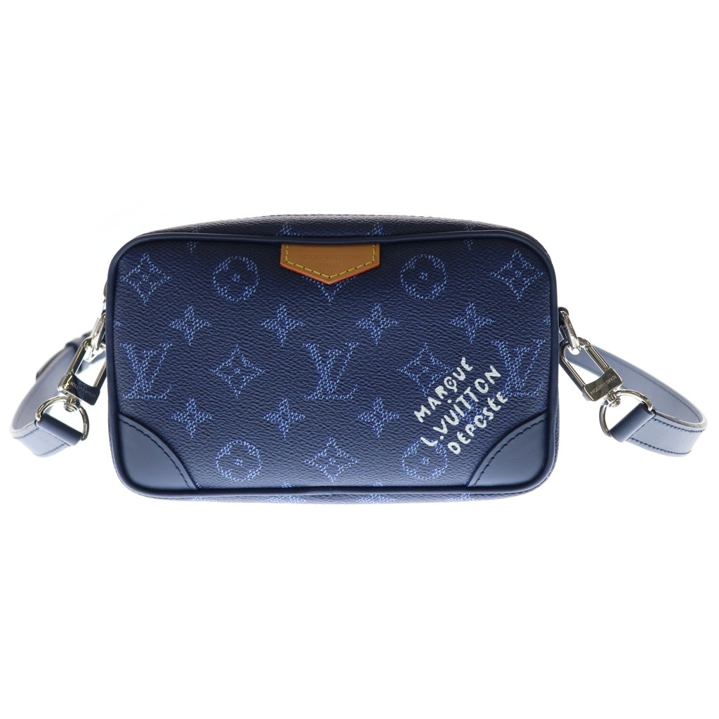 LOUIS VUITTON(ルイヴィトン) モノグラム ヘリテージ トロカデロ ウェアラブル ウォレット ショルダーバッグ ネイビー M26826 RFID レディース