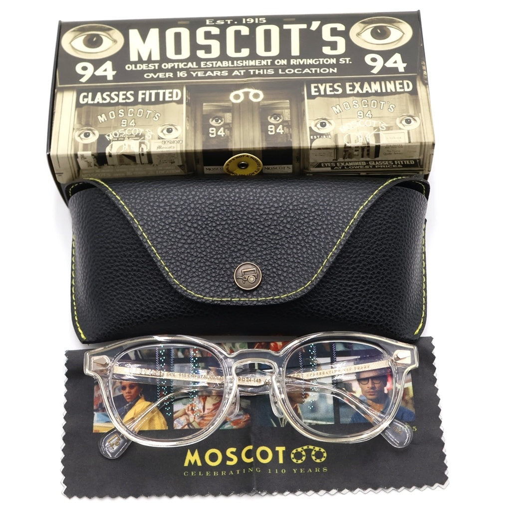 MOSCOT(モスコット) ■レムトッシュ CRYSTAL 49□24-145 ソフトケース・箱
