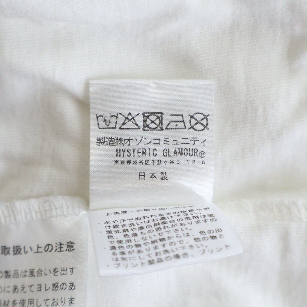 HYSTERIC GLAMOUR(ヒステリックグラマー) ■半袖Tシャツ #L 白