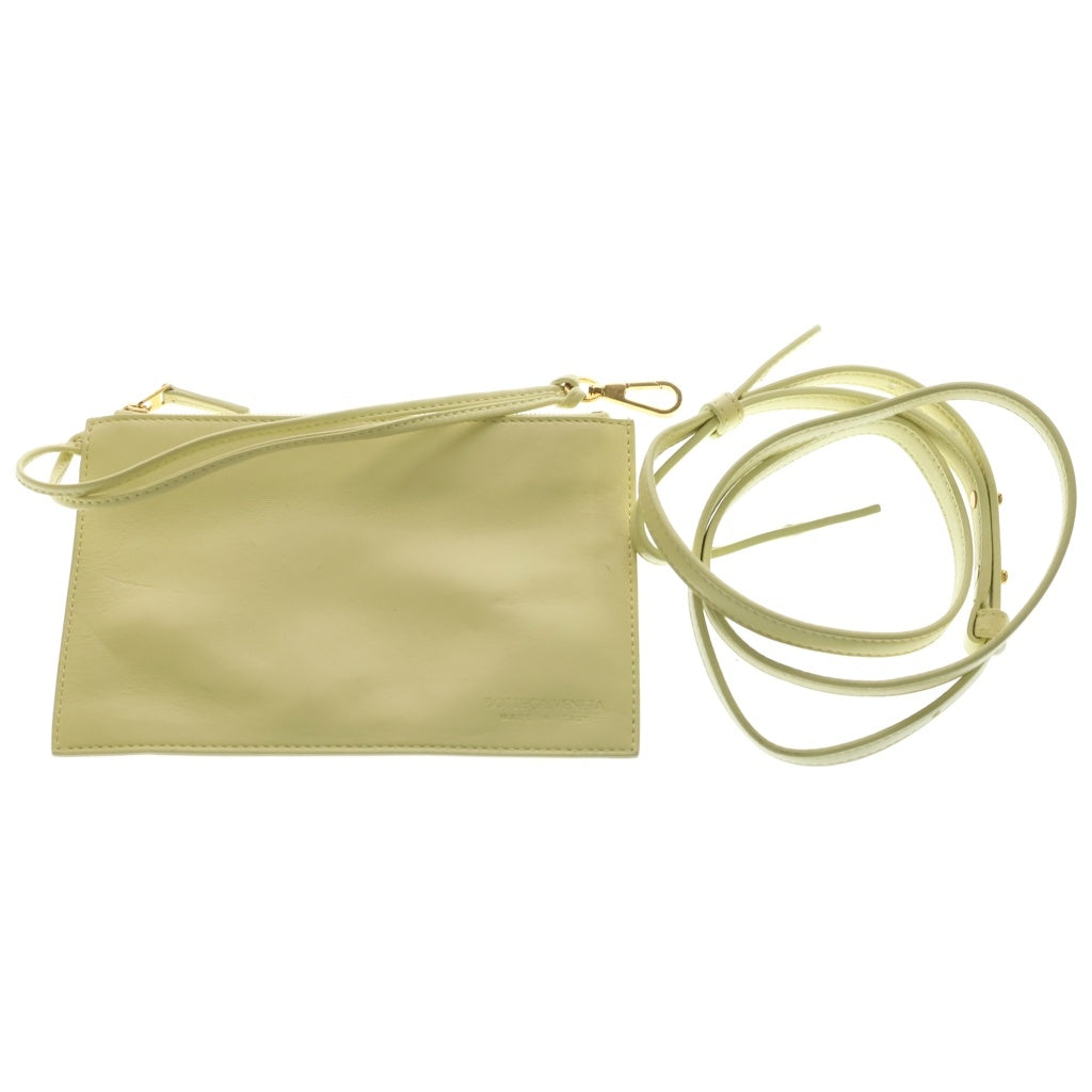 BOTTEGA VENETA(ボッテガヴェネタ) マキシイントレチャート ミニアルコ レザー 2WAY ハンド ショルダー トートバッグ ゴールド金具 イエロー レディース