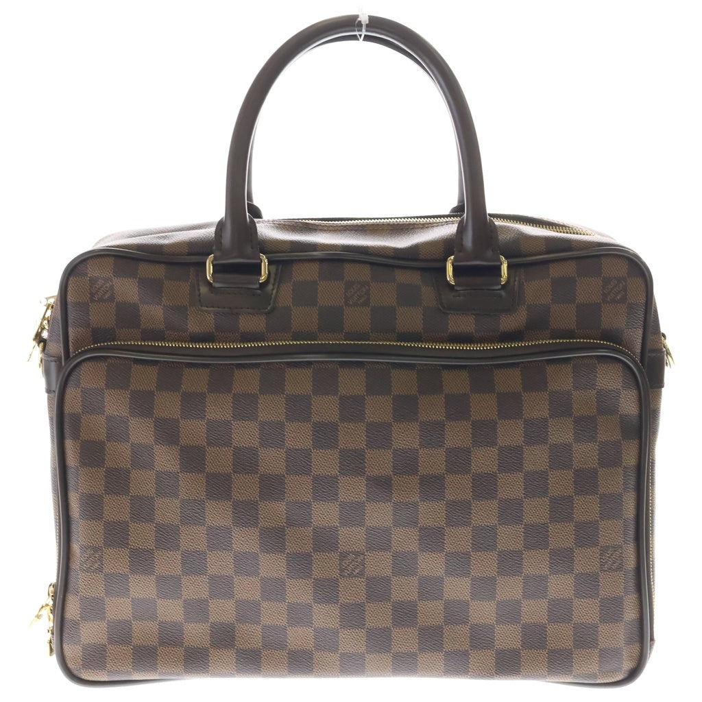 LOUIS VUITTON(ルイヴィトン) ダミエ エべヌ イカール ハンド ショルダーバッグ PVC レザー ブラウン N23252