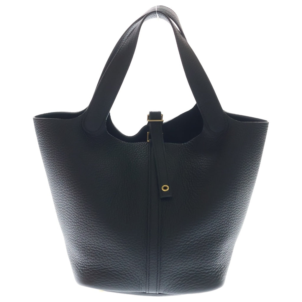 HERMES(エルメス) ピコタンロックMM トリヨンクレマンス ゴールド金具 ハンドバッグ K刻印 ノワール レディース