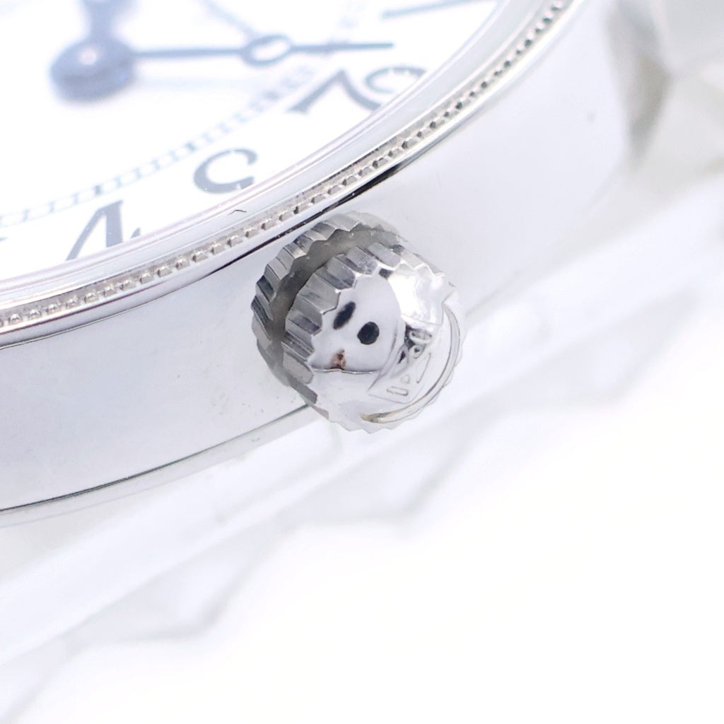 LONGINES(ロンジン) ラヴィソント ダイヤベゼル シルバー文字盤 SS×革/QZ ステンレス クォーツ オープンギャラ 腕時計 L5.182.0 レディース