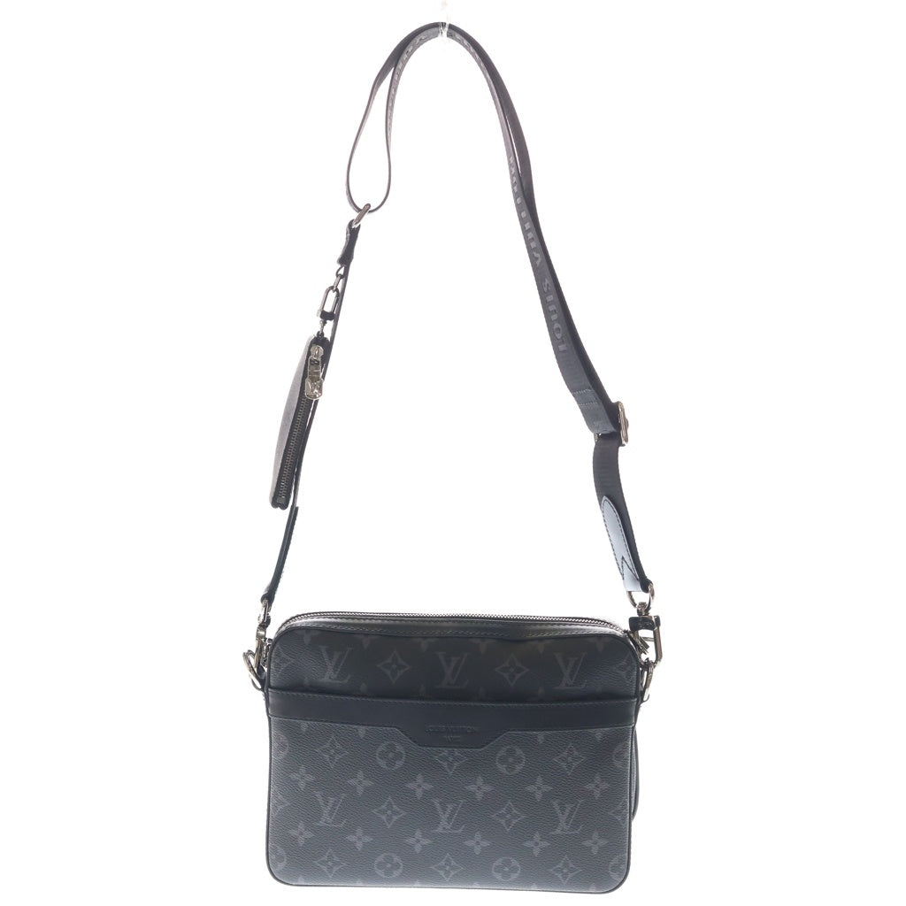 LOUIS VUITTON(ルイヴィトン) モノグラムエクリプス トリオメッセンジャー PVC レザー ショルダーバッグ ブラック M69443