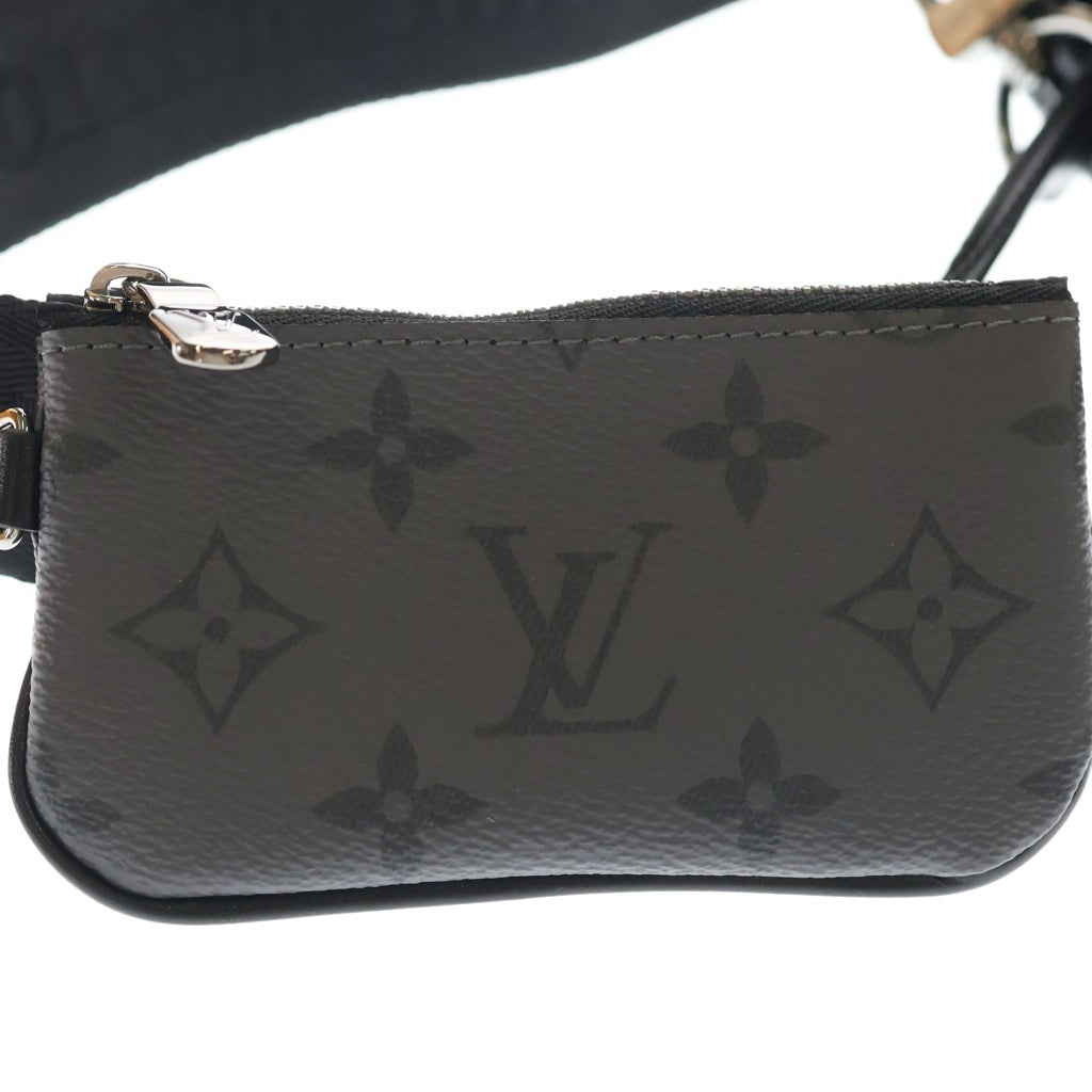 LOUIS VUITTON(ルイヴィトン) モノグラムエクリプス トリオメッセンジャー PVC レザー ショルダーバッグ ブラック M69443