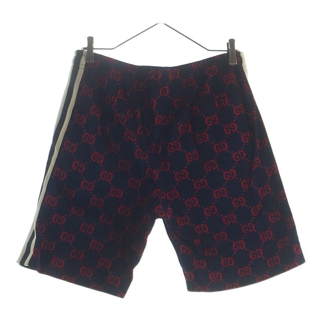 GUCCI(グッチ) GGジャガード ショートパンツ ショーツ ハーフパンツ サイドライン ネイビー/レッド 474632-X9L14