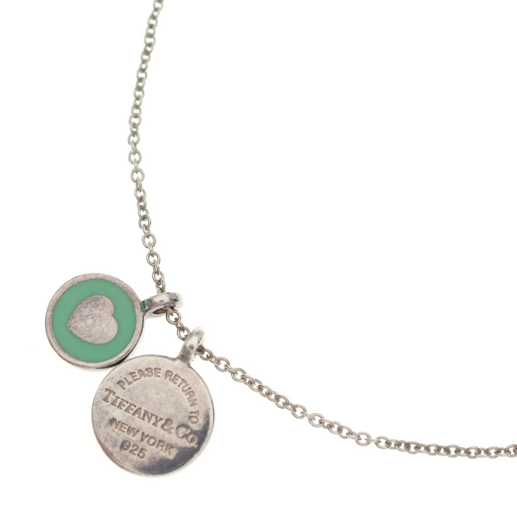 TIFFANY & Co.(ティファニー) リターントゥティファニー ラウンドハートタグペンダント ネックレス チェーン シルバー×ティファニーブルー レディース