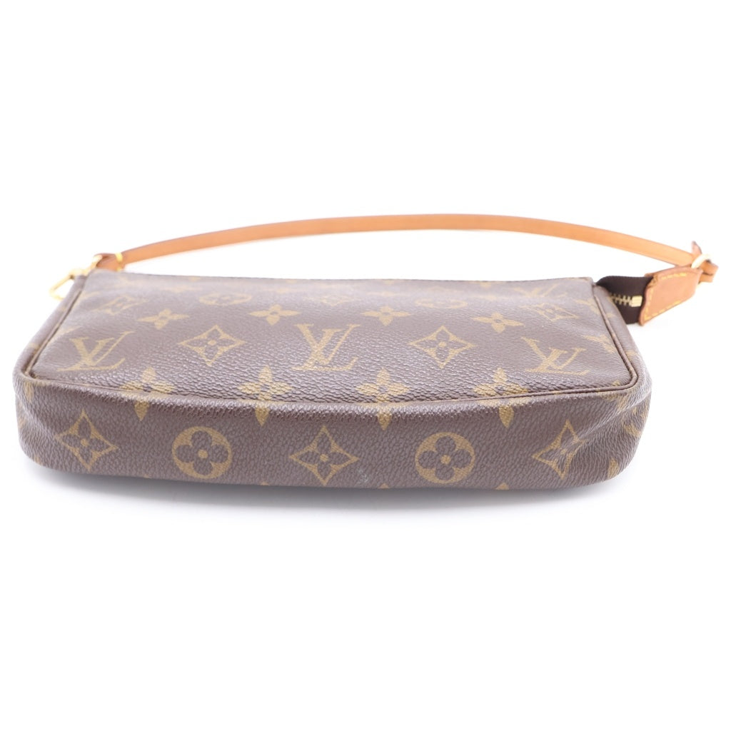 LOUIS VUITTON(ルイヴィトン) モノグラム ポシェットアクセソワール PVC レザー ハンドバッグ ポーチ ブラウン M51980 レディース