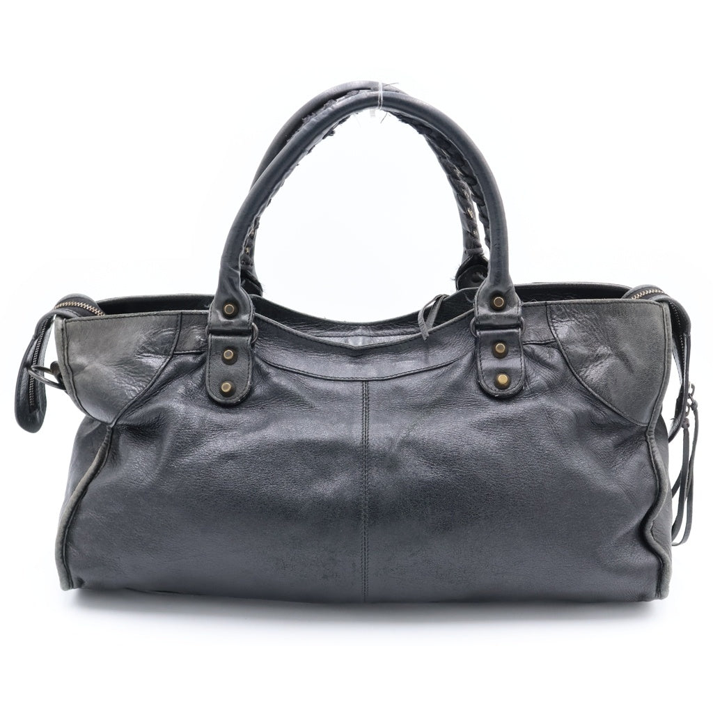 BALENCIAGA(バレンシアガ) エディターズバッグ ザ パートタイム レザー 2WAY ハンドバッグ ショルダーバッグ ブラック 168028 レディース