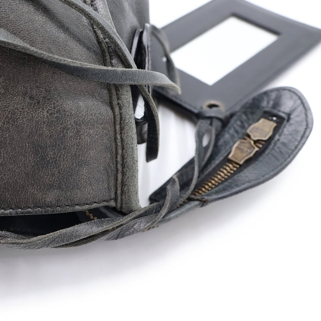 BALENCIAGA(バレンシアガ) エディターズバッグ ザ パートタイム レザー 2WAY ハンドバッグ ショルダーバッグ ブラック 168028 レディース