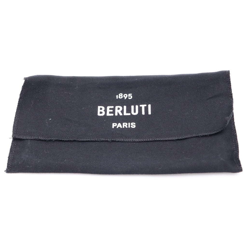 Berluti(ベルルッティ) カリグラフィー エベネ ロングウォレット カードケース 長財布 グリーン レザー レディース