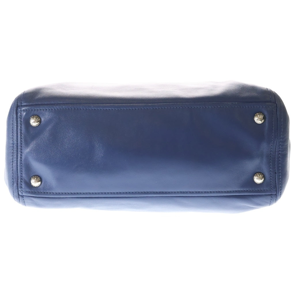 PRADA(プラダ) 2WAYハンドバッグ ショルダーバッグ ブルー レザー BN2866 シルバー金具 レディース