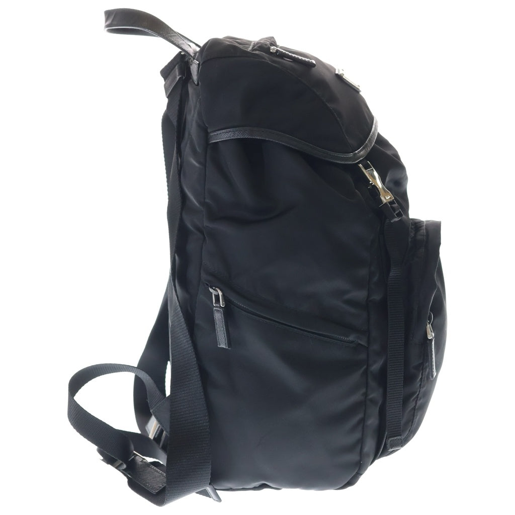 PRADA(プラダ) RE-NYLON リュックサック バックパック ブラック ナイロン 2VZ135 シルバー金具 レディース
