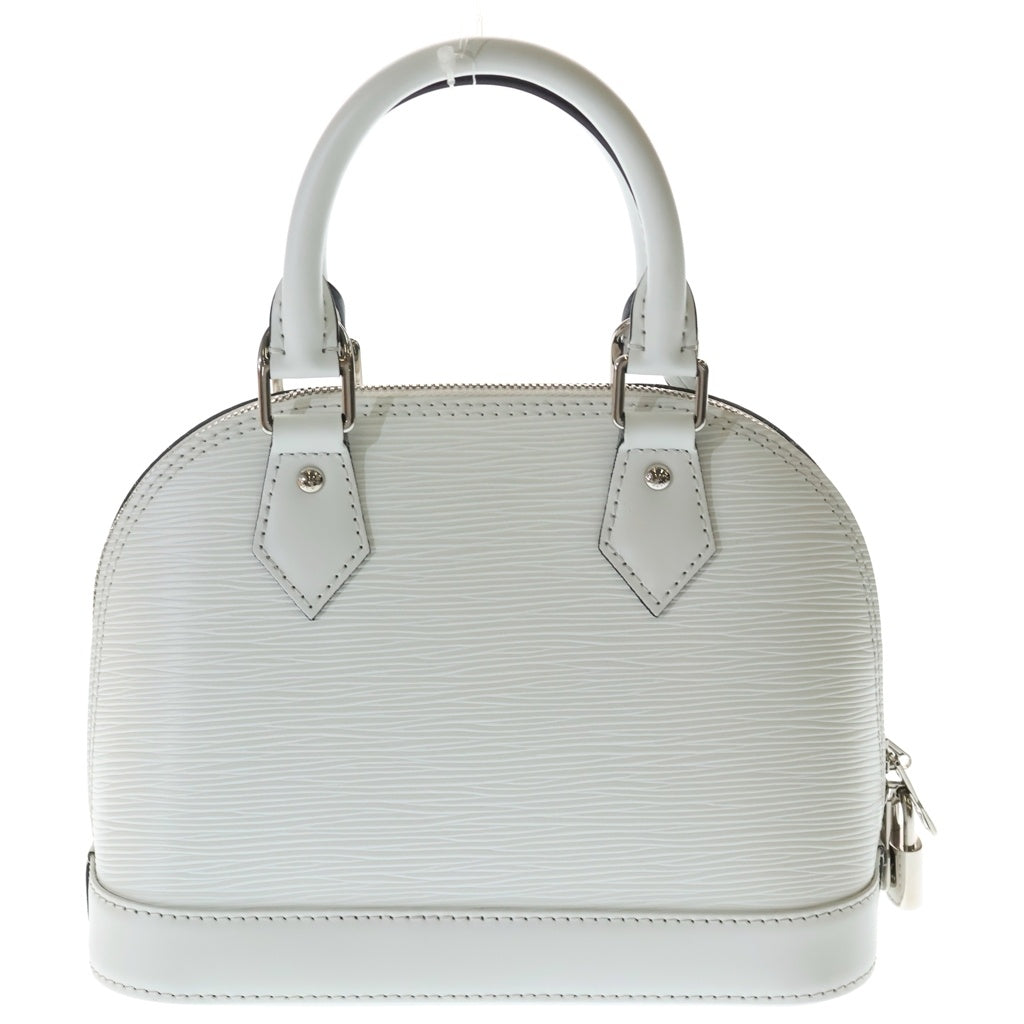 LOUIS VUITTON(ルイヴィトン) エピ アルマBB レザー 2WAY ハンド ショルダーバッグ シルバー金具 ホワイト M11381 レディース
