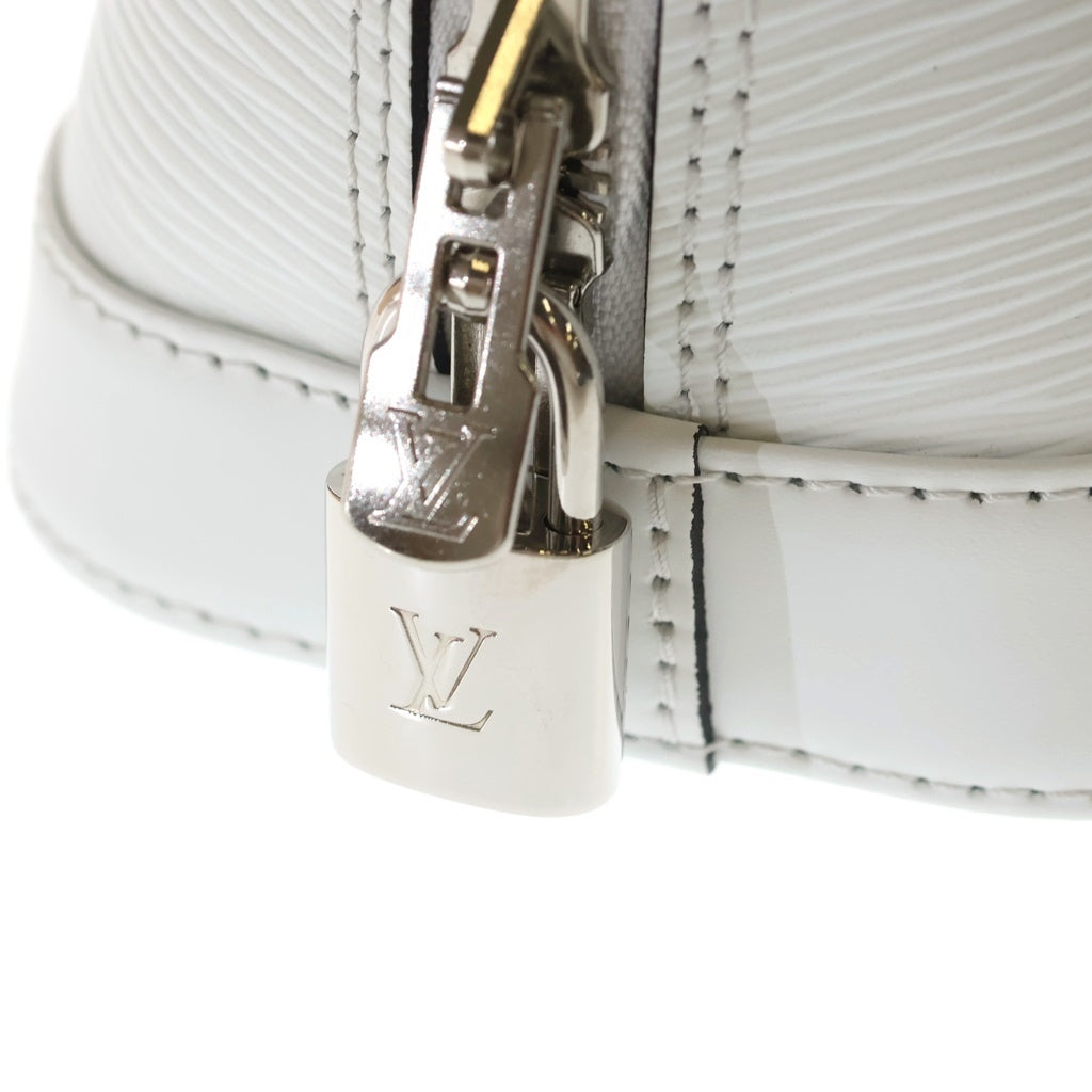 LOUIS VUITTON(ルイヴィトン) エピ アルマBB レザー 2WAY ハンド ショルダーバッグ シルバー金具 ホワイト M11381 レディース
