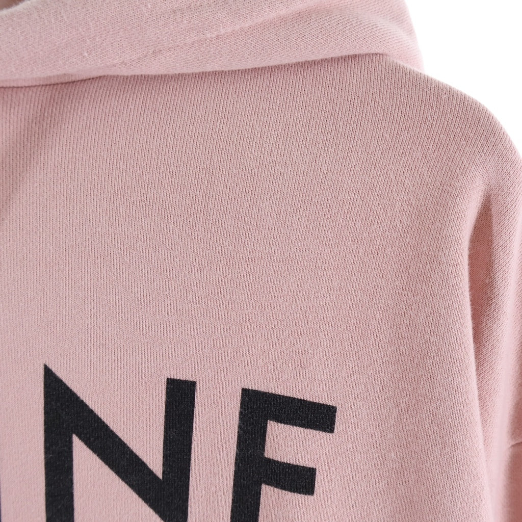 CELINE(セリーヌ) ロゴプリント コットン ルーズ フーディー スウェット パーカー #S ピンク 2Y321670Q