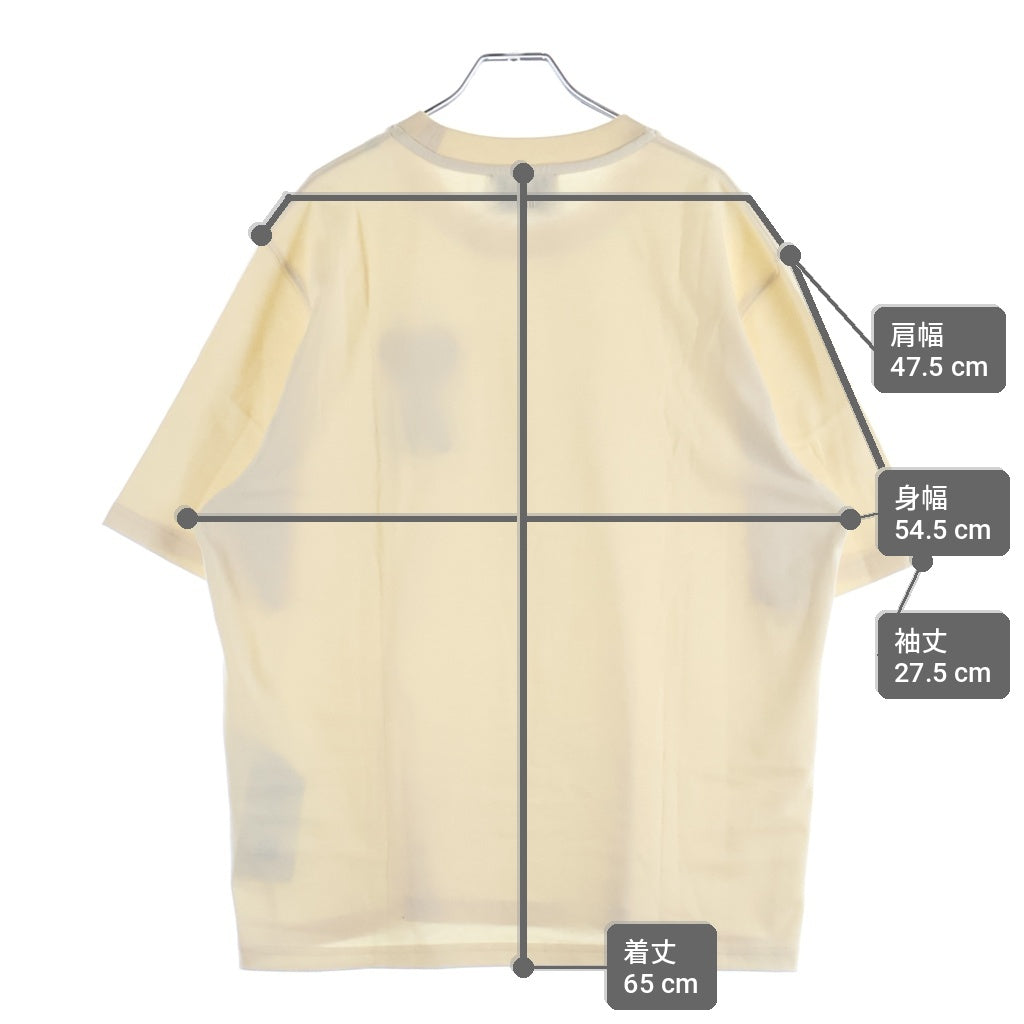 ami paris(アミパリス) Ami de Coeur ハートAロゴ 半袖Tシャツ カットソー コットン ベージュ HTS065.726 レディース